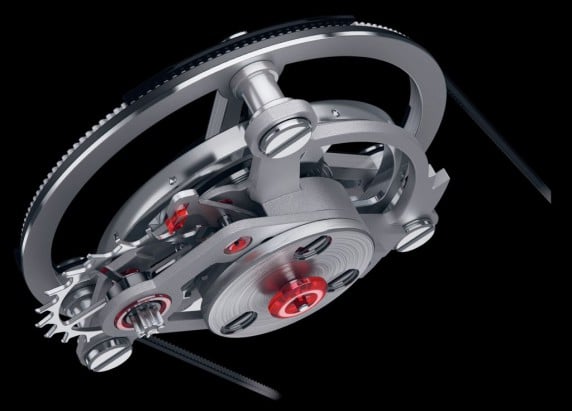 TAG HEUER MONACO V4 TOURBILLON DETAIL