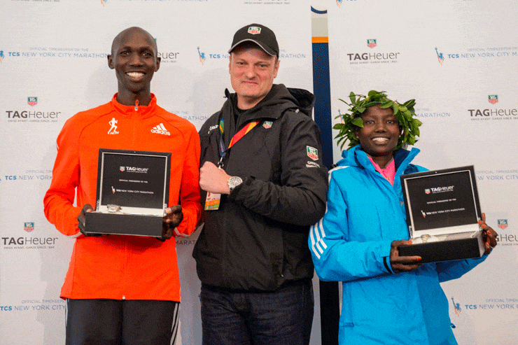 Gewinner des NYC Marathon mit CEO-TAG-Heuer