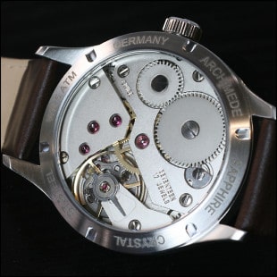 Archimede Deck Watch Gehäuse Rückseite