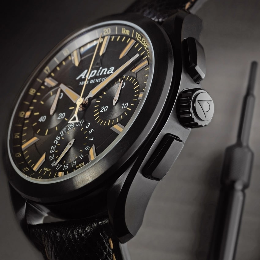 Full Black Alpiner 4 Manufacture Flyback Chronograph