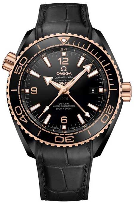 Seamaster Planet Ocean „Deep Black“ mit Sedna Gold