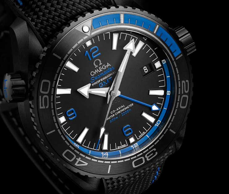 Seamaster Planet Ocean „Deep Black“ mit blauen Details