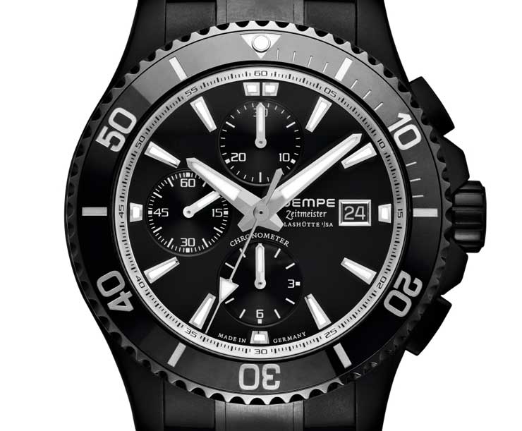 Zeitmeister Sport Taucher Chronograph DLC