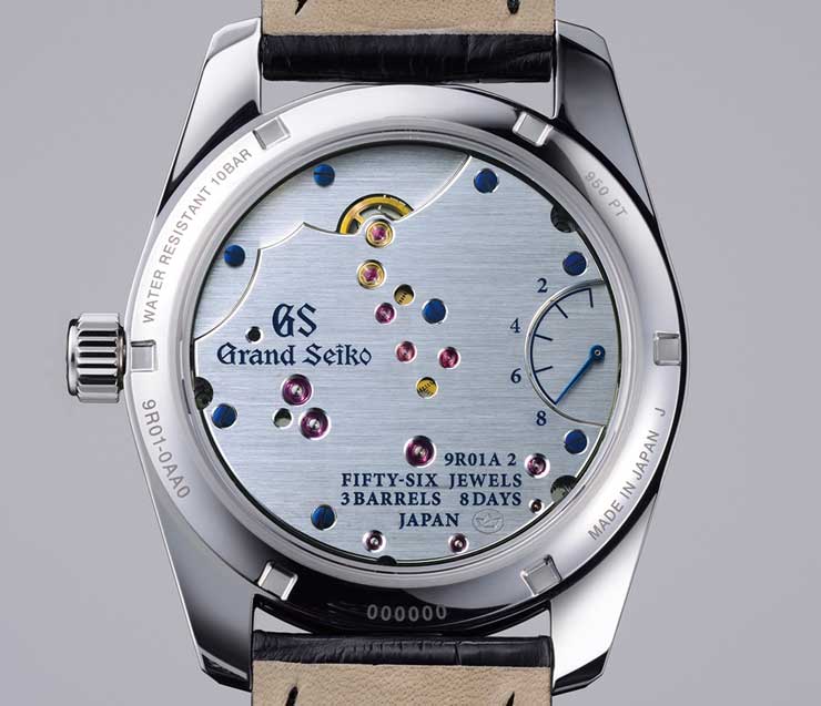 Grand Seiko Spring Drive 8 Tage Gangreserve SBGD001 Werk: Handaufzugskaliber 9R01