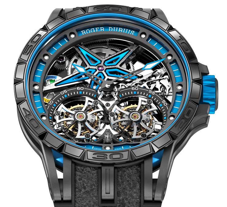 Excalibur Spider Pirelli - Fliegendes Doppeltourbillon