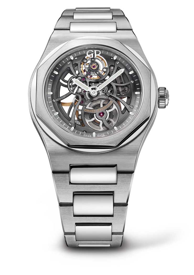Girard-Perregaux Laureato_Skeleton Edelstahl