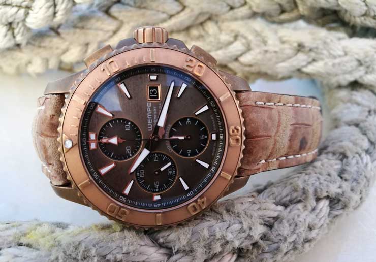 Wempe Zeitmeister Sport Taucher Chronograph Bronze