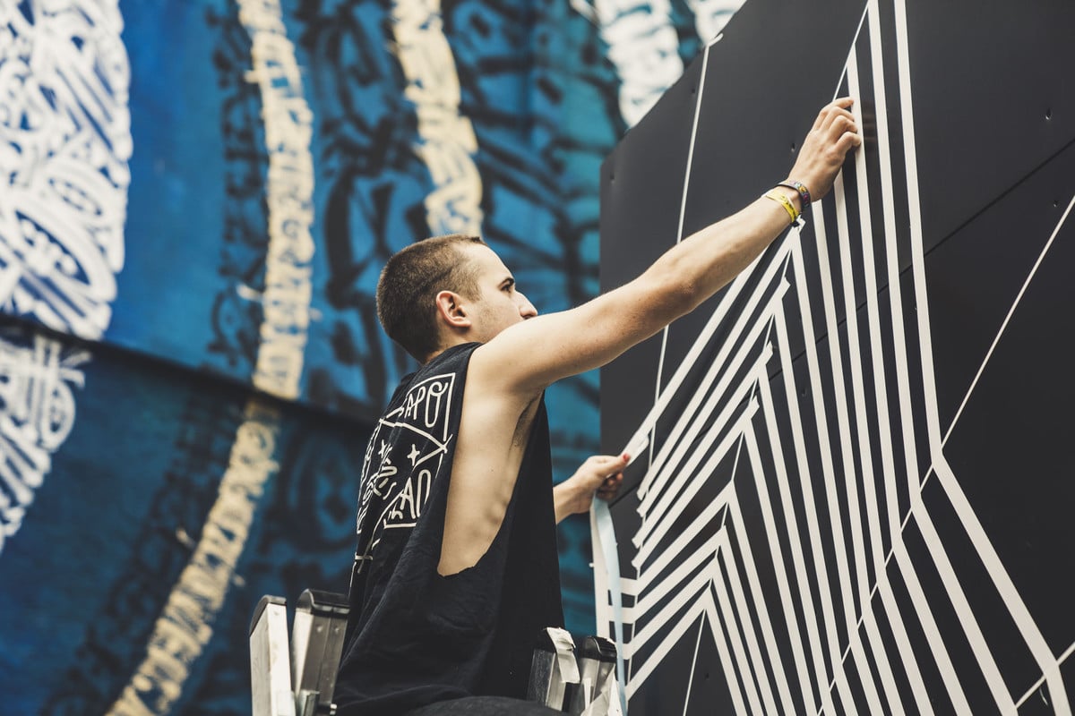 Oris gibt der Zeit Raum beim MUCA Urban Art Festival Foto Credit: Vincent Breysacher – Alps Media