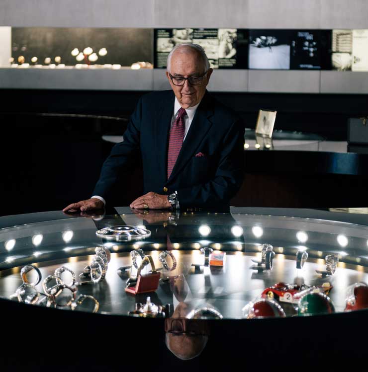 Jack Heuer @ TAG Heuer manufacture