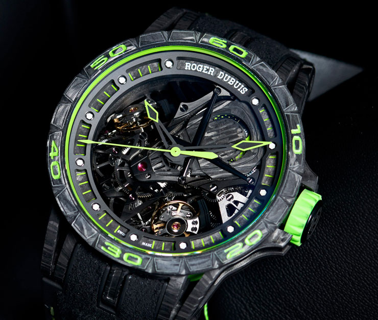 Roger Dubuis Excalibur Aventador S Green