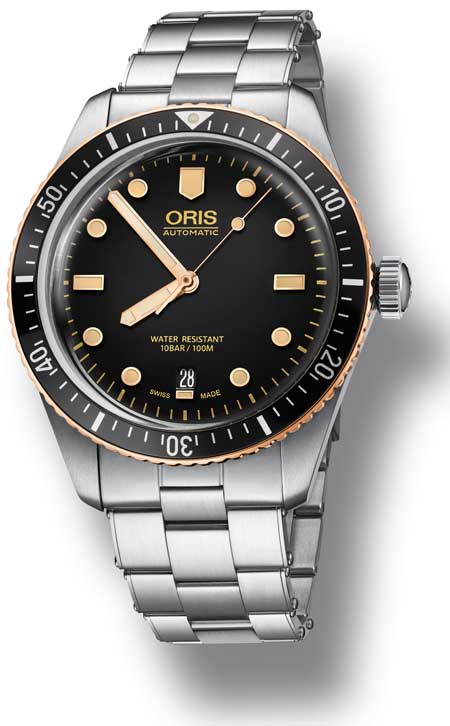 Oris Divers Sixty-Five mit einem Hauch von Bronze