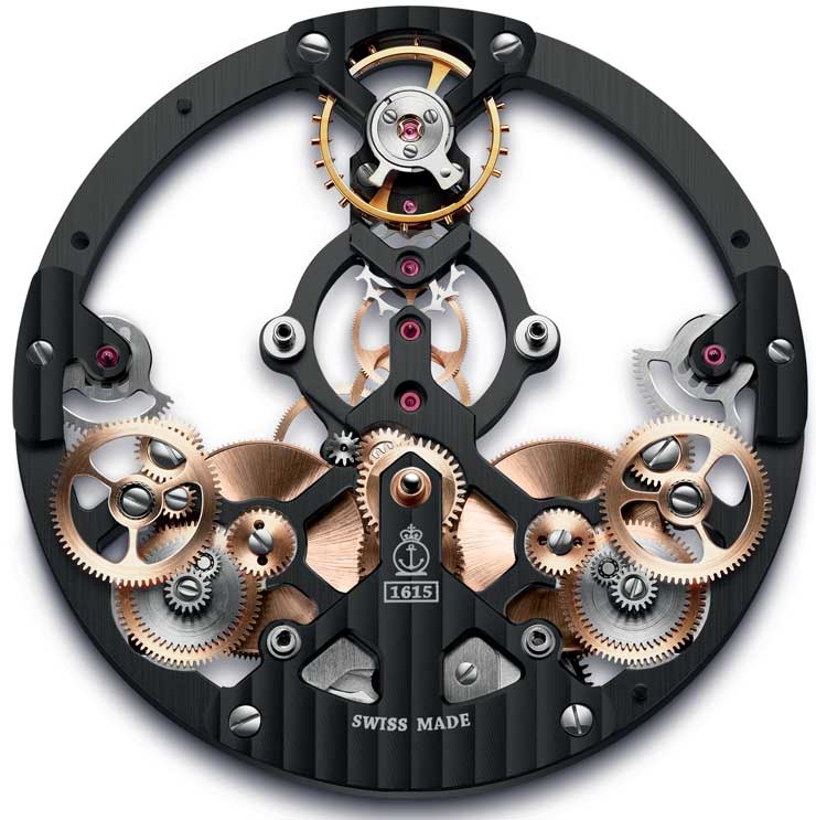 Arnold&Son Time Pyramid Black Edition Manufakturkaliber A&S1615