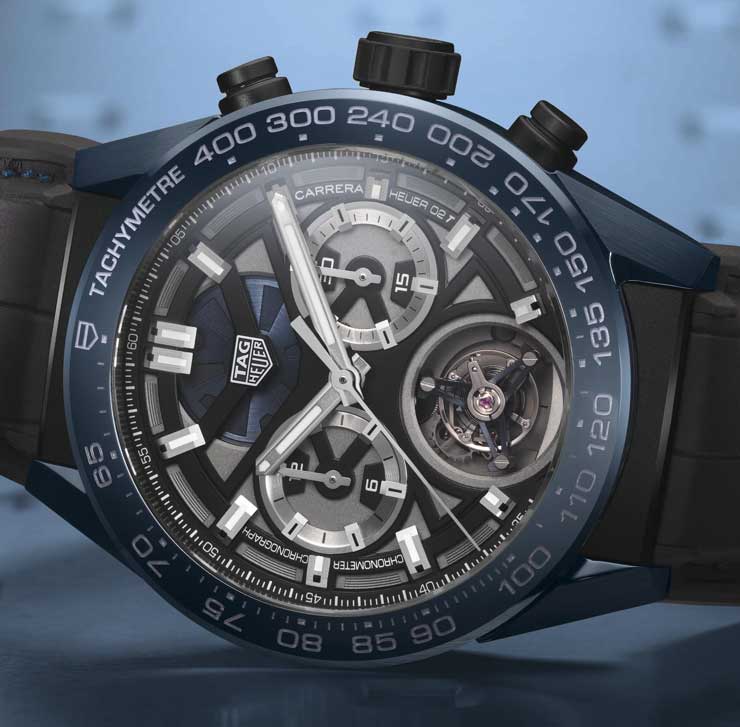 TAG Heuer Carrera Chronometer mit Chronograph und Tourbillon Tête de Vipère