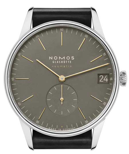 Nomos Orion jetzt auch in olivgold und nachtblau