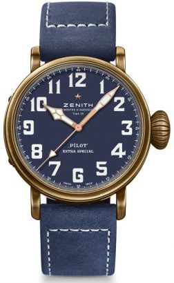 Zenith Pilot-Kollektion in Schwarz und Blau