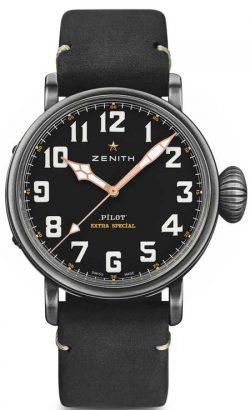 Zenith Pilot-Kollektion in Schwarz und Blau