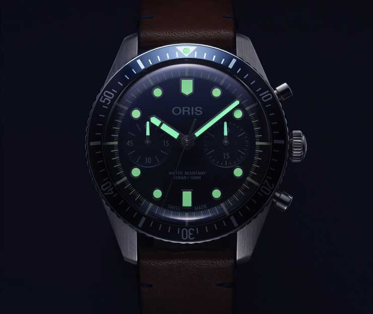Oris Divers Sixty-Five Chronograph Bucherer Blue Editions