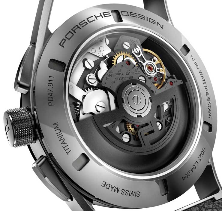 Porsche Design 1919 Chronotimer Flyback Black & Leather