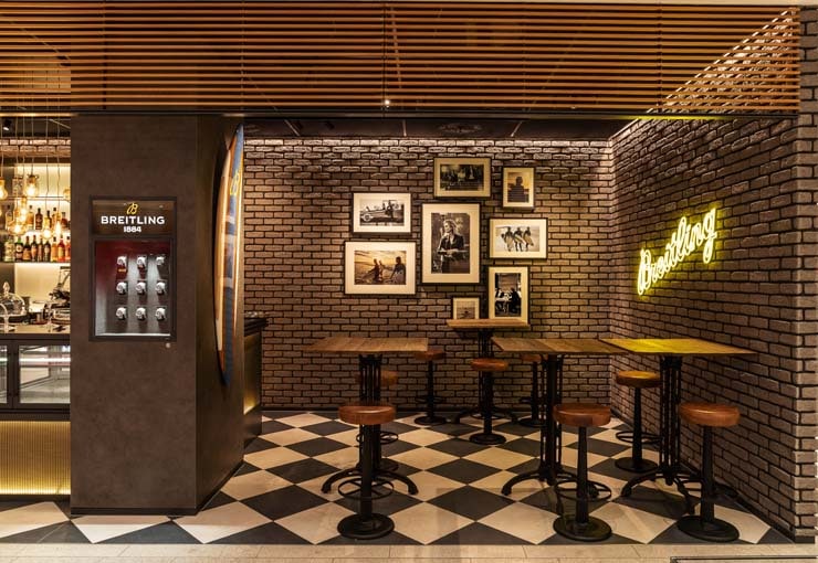 Breitling Bistro-Bar-Concept Premiere bei Jelmoli in Zürich