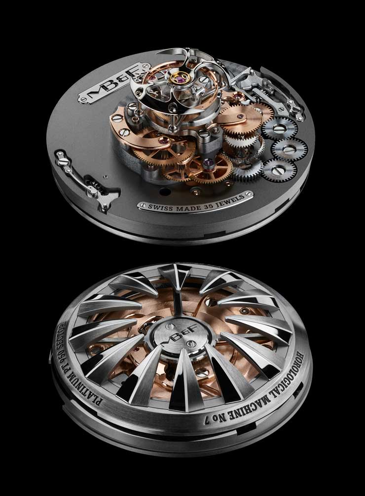 Das Werk der HM7 Aquapod Platinum Red 