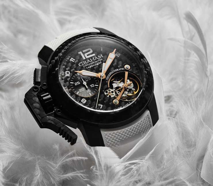 Graham Chronofighter Superlight Carbon Tourbillograph