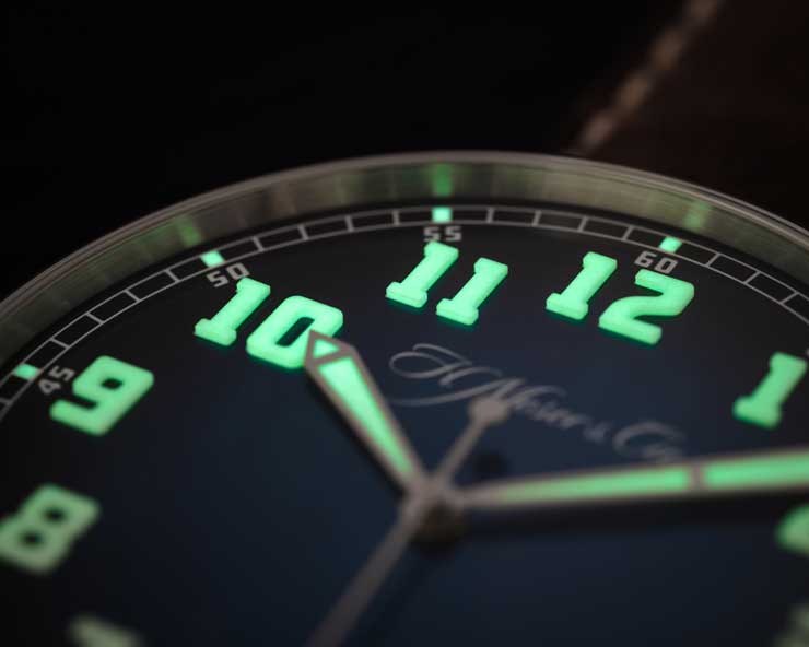 Heritage Centre Seconds Funky Blue von H. Moser & Cie