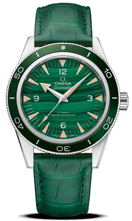 Omega Seamaster 300 Platin Malachit