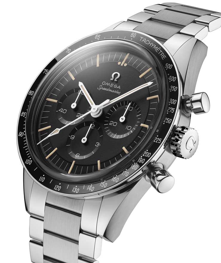 Omega Speedmaster Moonwatch 321 in Edelstahl Das legendäre Omega-Kaliber kommt jetzt auch in einer Edelstahl-Variante