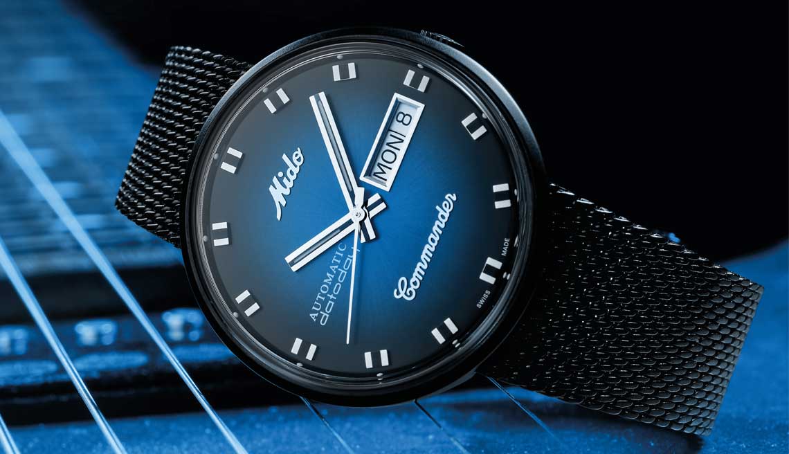 Mido Commander Blue Shade