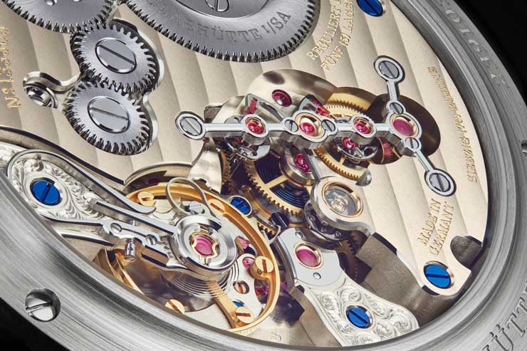 Goldene Unruh, Zeitwerk Date, A. Lange &amp; Söhne