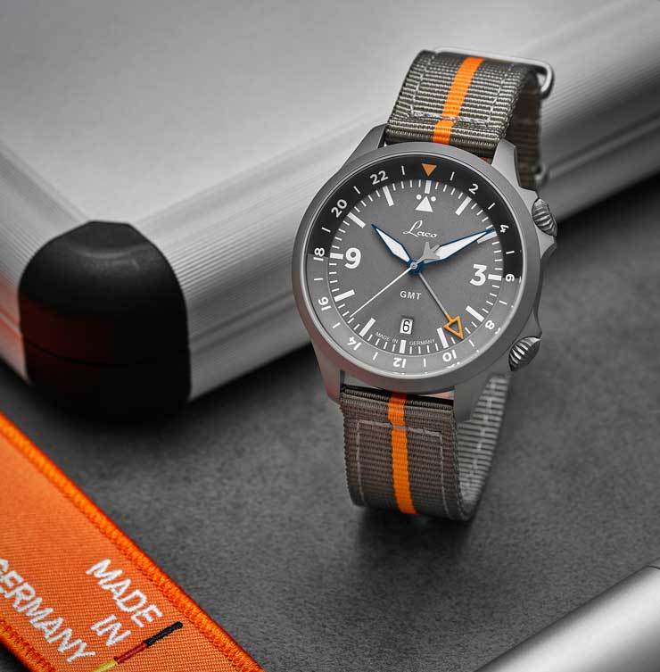 Laco GMT-Modelle im Fliegeruhren-Look