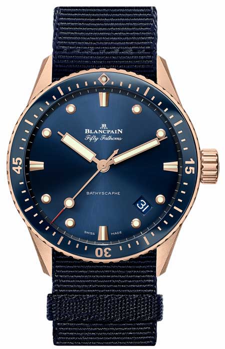 Fifty Fathoms Bathyscaphe aus Sedna®-Gold