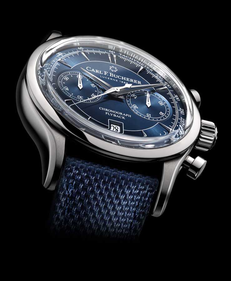 Carl F. Bucherer Manero Flyback blau