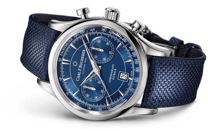 Carl F. Bucherer Manero Flyback blau