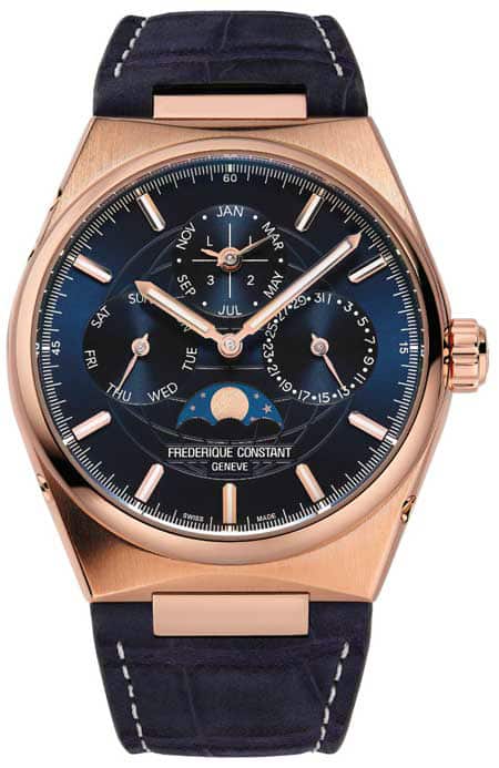 450.bleu Frederique Constant Highlife Perpetual Calendar Roségold