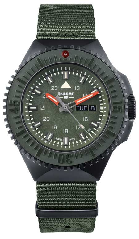 450.traser P69 Black Stealth, Grün