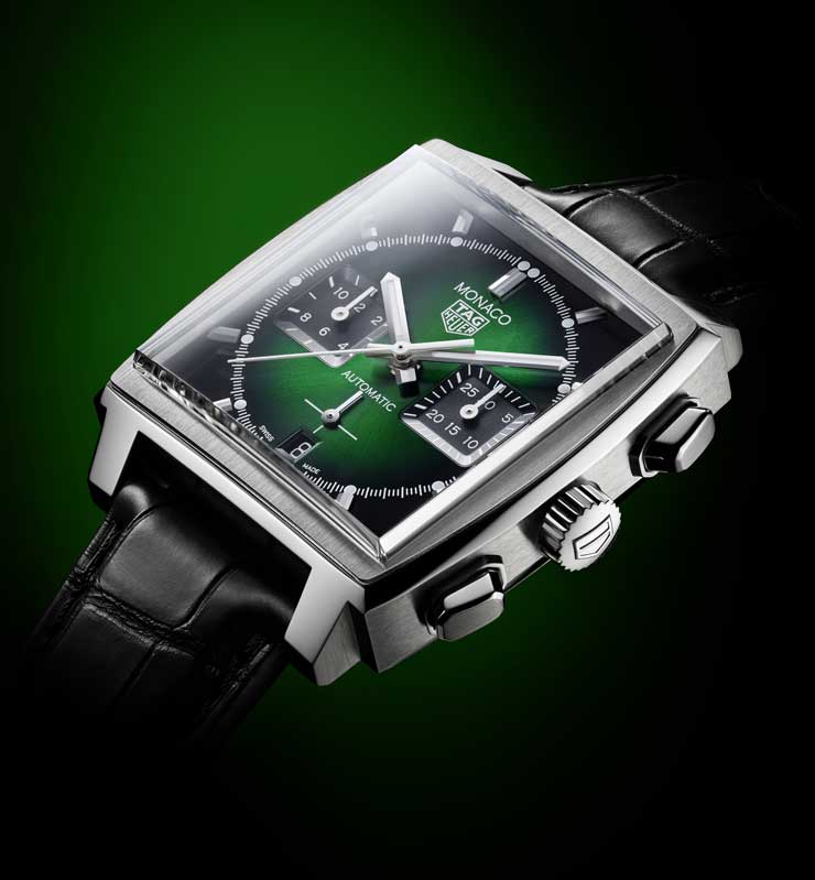 740.4 Tag Heuer Monaco Green Dial