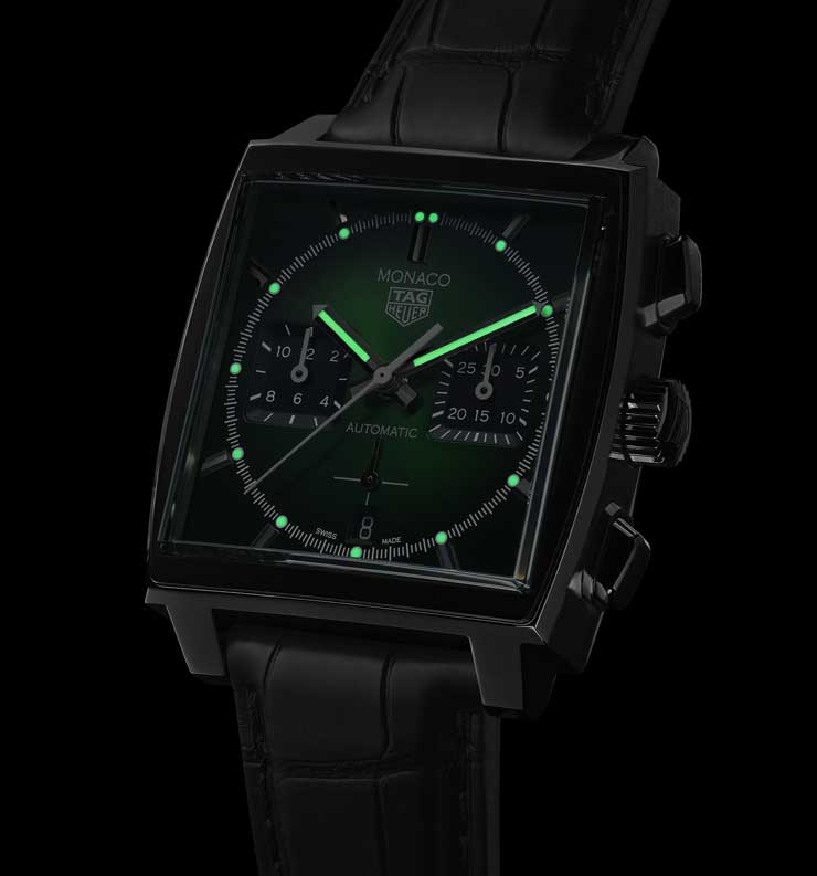 740.5 Tag Heuer Monaco Green Dial
