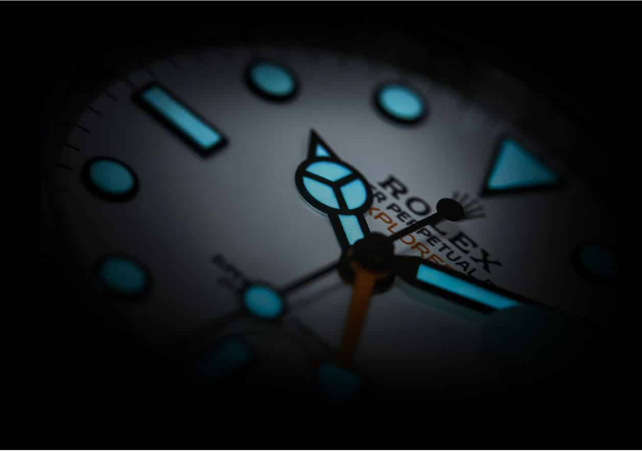 rolex explorer ii nightlume