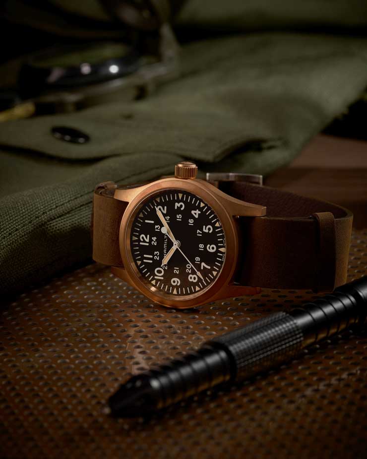 740.Hamilton Khaki Field Mechanical Bronze