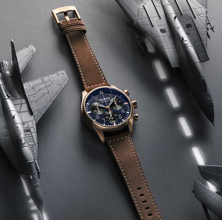 740.2021Alpina Startimer Pilot Quartz Chronograph Big Date