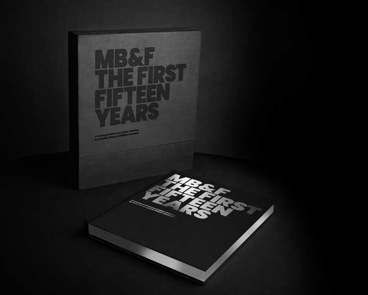 740.cover „The First Fifteen Years“ Catalogue Raisonné aller MB&F-Uhren