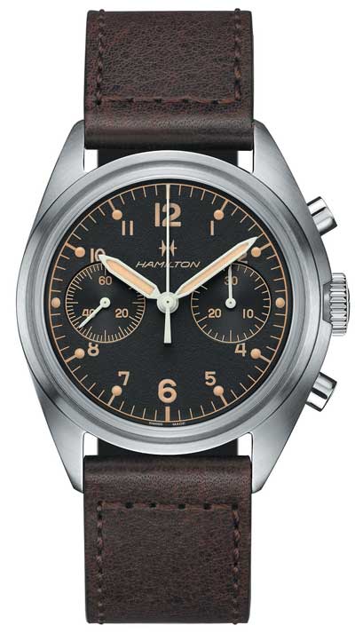 400.Hamilton Khaki Pilot Pioneer Mechanical Chronograph