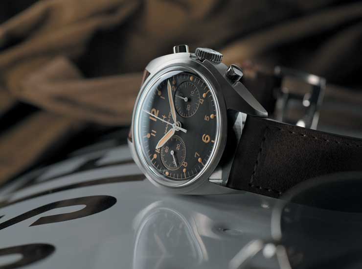 740.Hamilton Khaki Pilot Pioneer Mechanical Chronograph