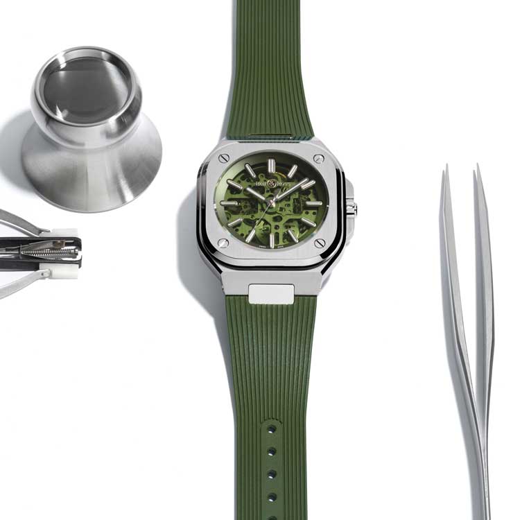740.m Bell & Ross BR 05 Skeleton Green