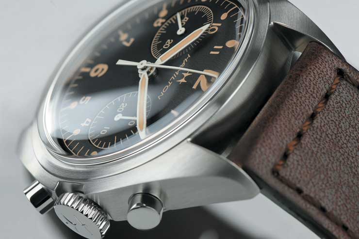 740.Hamilton Khaki Pilot Pioneer Mechanical Chronograph