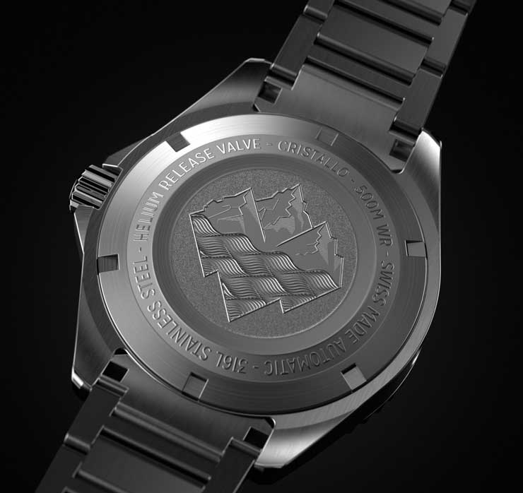 740 echo/neutra® cristallo Gehäuserückseite