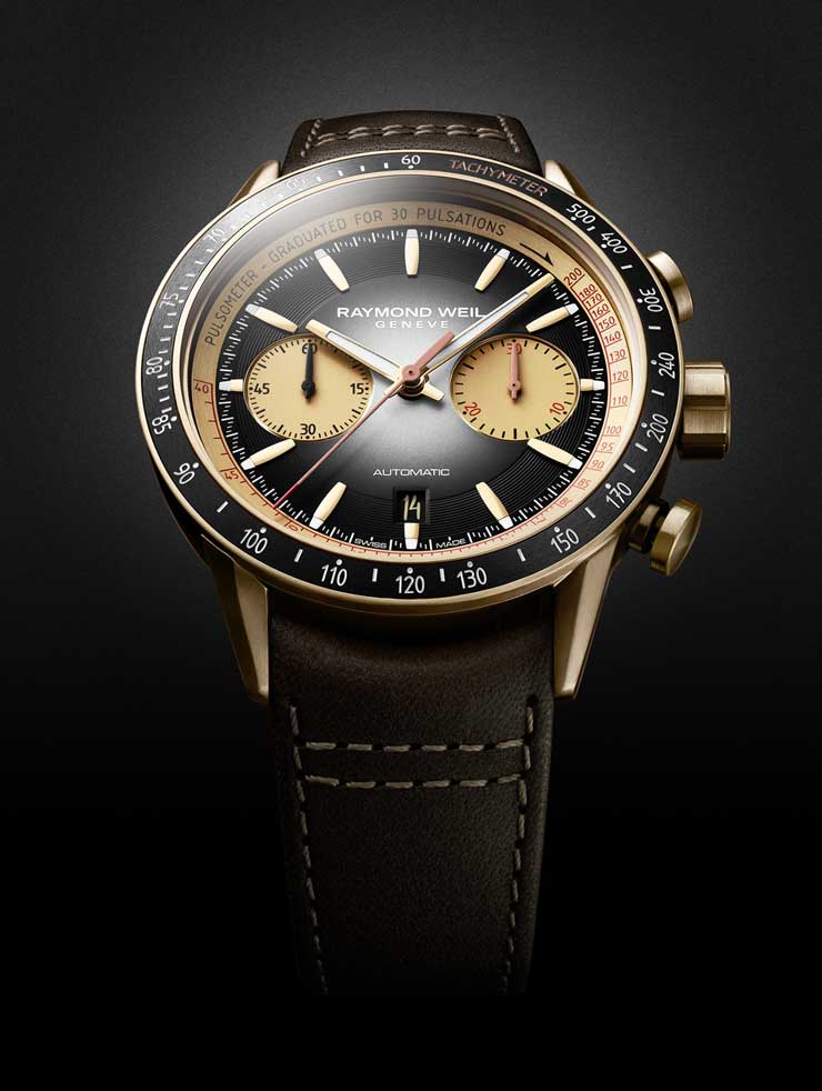 740.Raymond Weil freelancer Chronographen 7780 Bronze