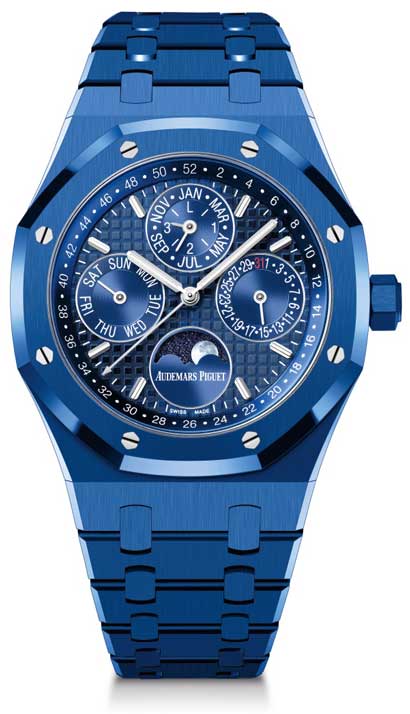 Royal Oak Ewiger Kalender 41 mm blaue Keramik