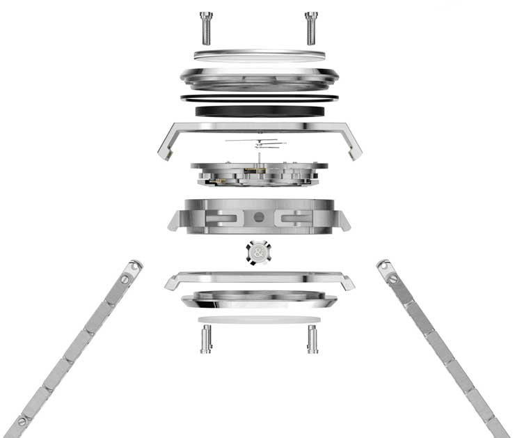 Bell & Ross BR X5 Explosionszeichnung